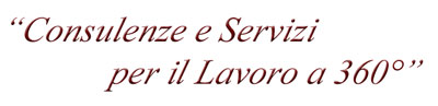 consulenze e servizi per il lavoro